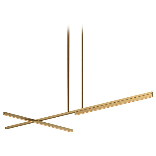 Shift Brushed Gold LED Linear Light by Kuzco Lighting