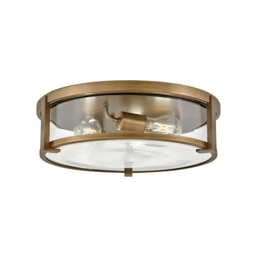 Hinkley Lowell 3-Light Brushed Bronze Flush Mount by Hinkley Lighting 3243BR-CL