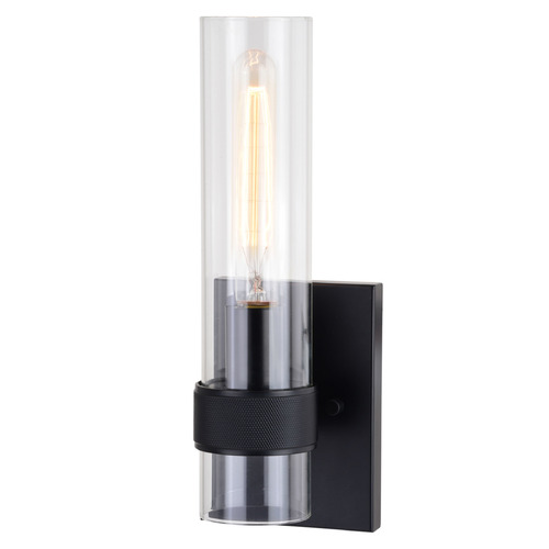 Vaxcel Lighting Bari Matte Black Sconce