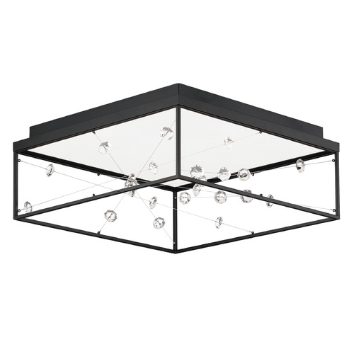 Entanglement Black LED Flush Mount Light by ET2 Lighting