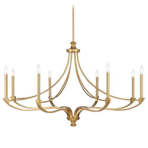 Savoy House Lighting Preserve Warm Brass Chandelier