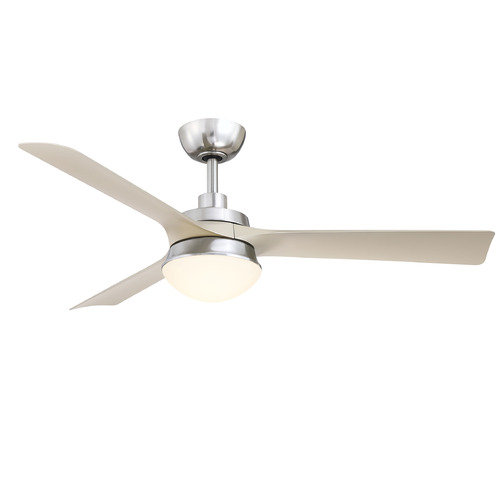 Fanimation Fans Barlow Brushed Nickel LED Ceiling Fan with Light