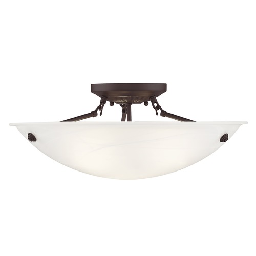 Livex Lighting Livex Lighting Oasis Bronze Semi-Flushmount Light 4274-07
