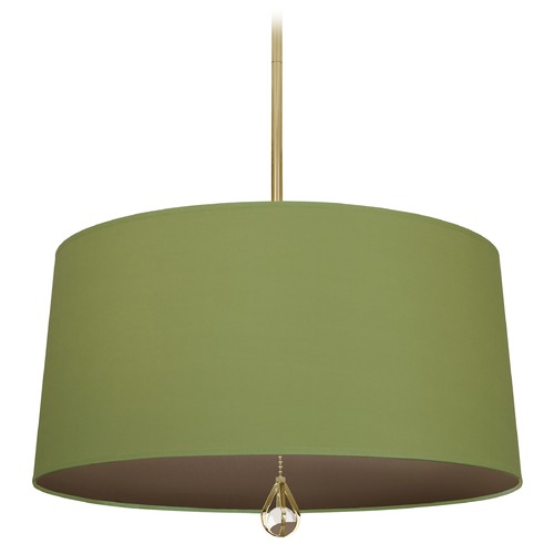 Robert Abbey Lighting Williamsburg Custis Modern Brass Pendant by Robert Abbey BN332