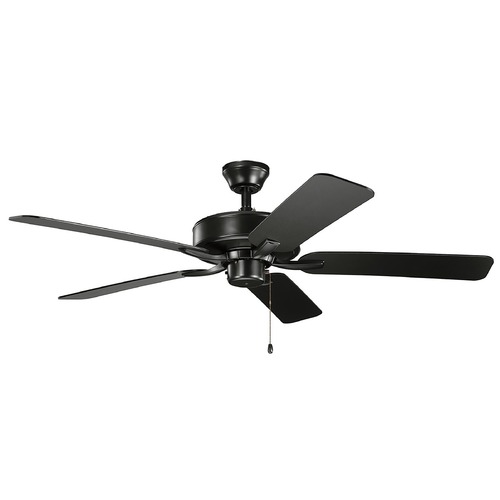 Basics Pro 52-Inch Satin Black Fan by Kichler Lighting