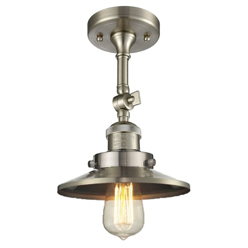 Railroad Brushed Satin Nickel Semi-Flush Mount by Innovations Lighting