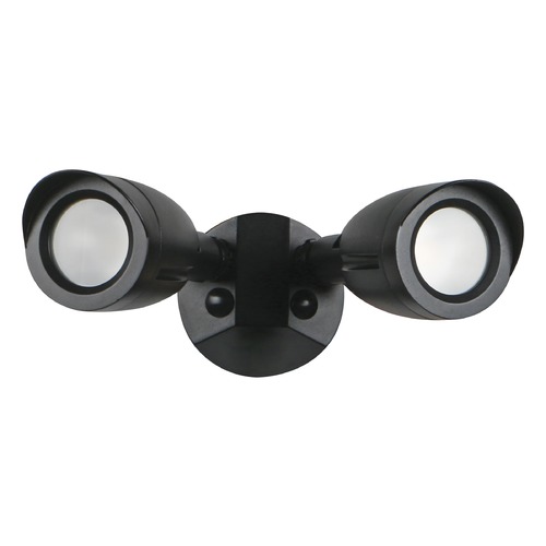 20W LED 2-Head Bullet Security Light 1900LM 4000K 120-277V Black by Satco Lighting