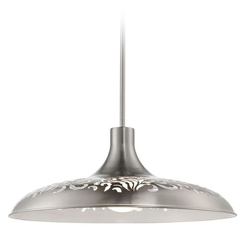 Pocco Brushed Polished Nickel Pendant by Craftmade Lighting
