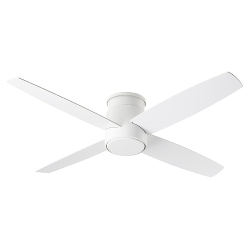 Oslo 52-Inch Damp Hugger Ceiling Fan in White by Oxygen Lighting