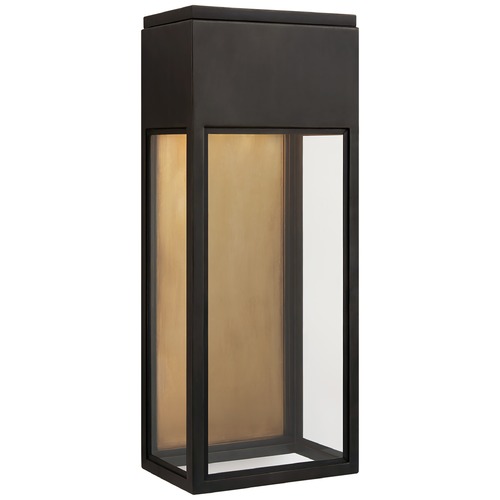Visual Comfort Signature Collection Chapman & Myers Irvine Medium Wall Lantern in Bronze by Visual Comfort Signature CHO2445BZCG