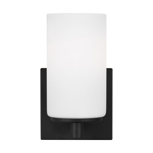 Generation Lighting Hettinger Midnight Black Sconce by Generation Lighting 4139101-112