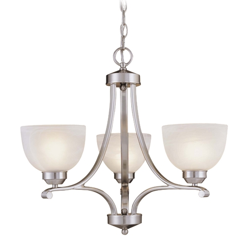 3-Light Chandelier in Brushed Nickel by Minka Lavery