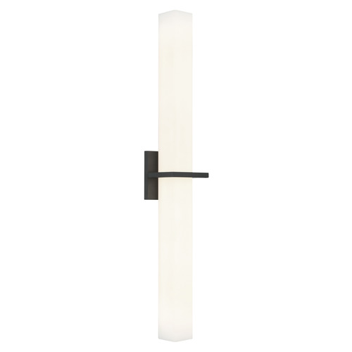 Rindlen Matte Black LED Vertical Bathroom Light by Matteo Lighting