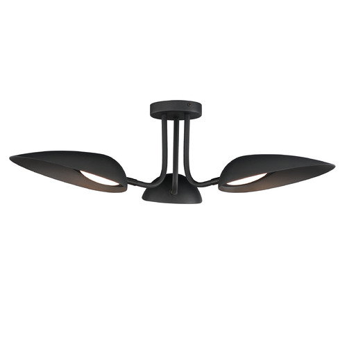 Marsh Black LED Flush Mount Light by ET2 Lighting