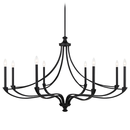 Savoy House Savoy House Lighting Preserve Matte Black Chandelier 1-6415-8-89