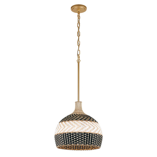 Zanzibar 3-Light Pendant in Soft Gold by Crystorama Lighting