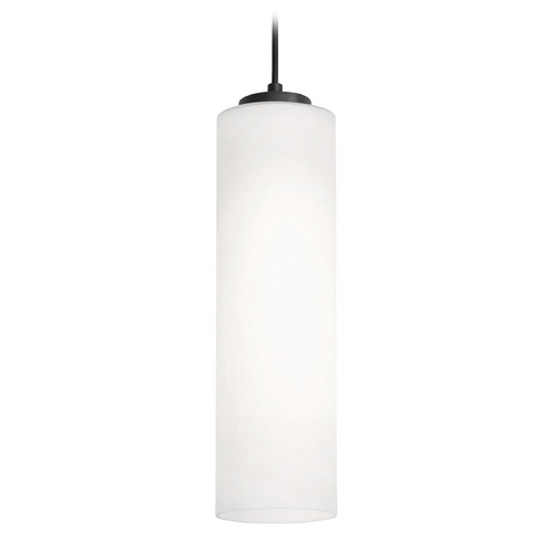 Afx Lighting Leo Black Mini-Pendant Light with Cylindrical Shade