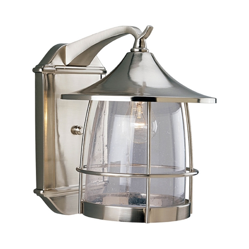 Prairie Outdoor Wall Light Brushed Nickel by Progress Lighting
