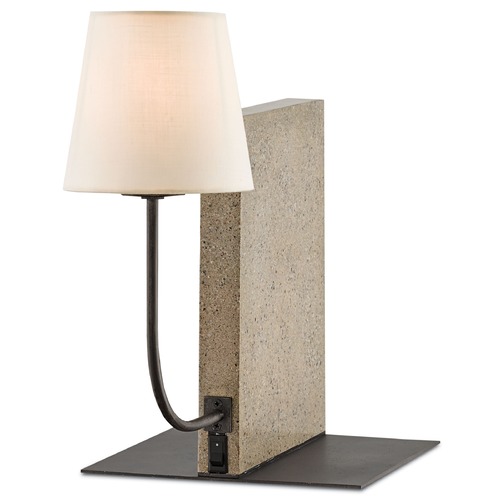 Oldknow 16-Inch Bookcase Lamp in Concrete by Currey & Company