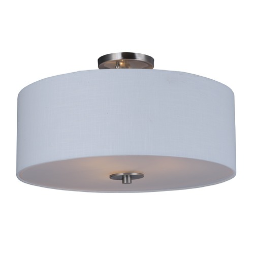 Bongo Satin Nickel Semi-Flush Mount by Maxim Lighting