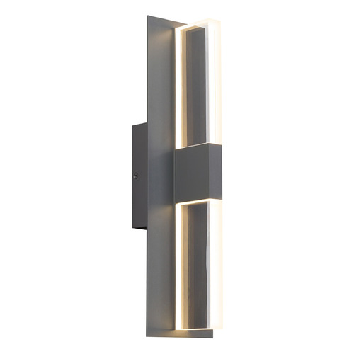 Sean Lavin Lyft 18-Inch 4000K LED Outdoor Wall Light in Charcoal with In-Line Fuse by VC Modern