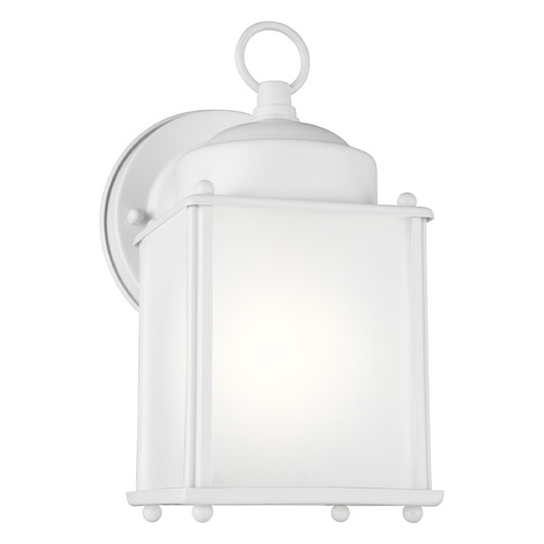 New Castle White Outdoor Wall Light by Generation Lighting