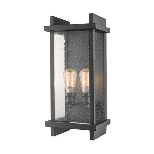 Fallow Black Outdoor Wall Light by Z-Lite