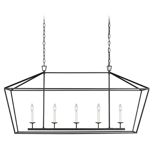 Visual Comfort Studio Collection Dianna 50-Inch Midnight Black Linear Light & Chandelier by Visual Comfort Studio 6692605-112