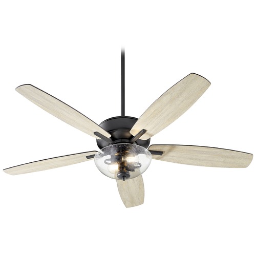 Breeze Noir LED Ceiling Fan with Light by Quorum Lighting