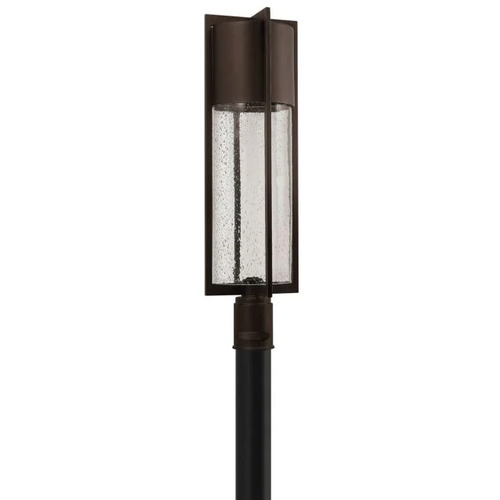 Shelter Large 12V LED Outdoor Post Top in Buckeye Bronze by Hinkley Lighting