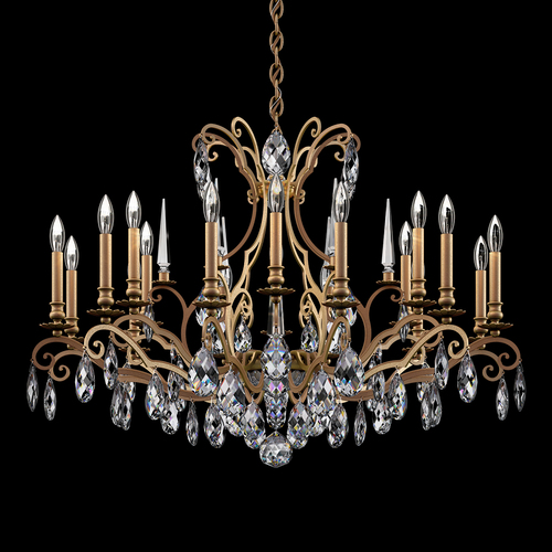 Renaissance Nouveau Etruscan Gold Crystal Chandelier by Schonbek Lighting