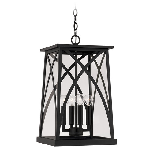 Capital Lighting Marshall 20-Inch Outdoor Hanging Lantern in Black by Capital Lighting 946542BK