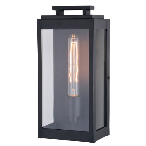 Vaxcel Lighting Hampton Textured Black Outdoor Wall Light