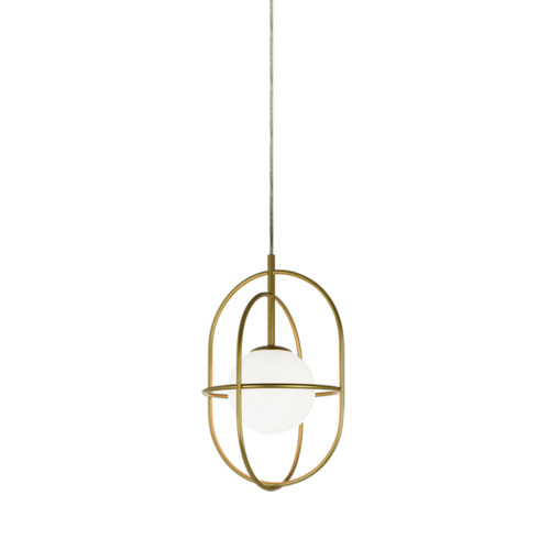 Eclipse 12-Inch Wide Pendant in Gold by Matteo Lighting