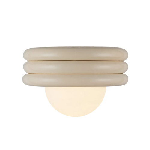 Alora Lighting Harvey Pearl White Flushmount Light