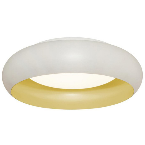 Afx Lighting Kayce White & Gold LED Flushmount Light
