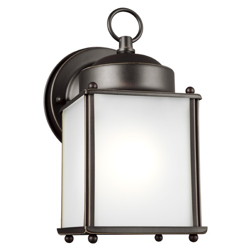 New Castle Antique Bronze Outdoor Wall Light by Generation Lighting