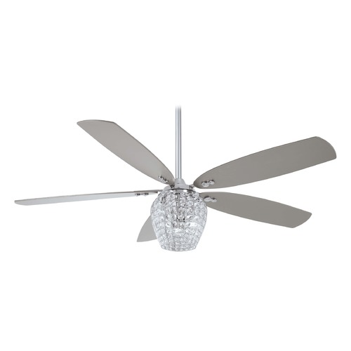 Minka Aire Bling 56-Inch LED Fan in Chrome by Minka Aire F902L-CH