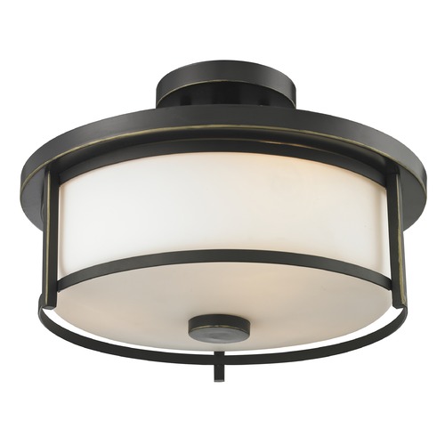 Savannah Olde Bronze Semi-Flush Mount by Z-Lite
