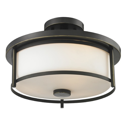 Z-Lite Savannah Olde Bronze Semi-Flush Mount by Z-Lite 413SF14