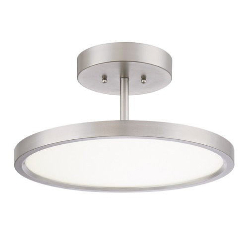 Quoizel Lighting Beltway LED Semi-Flush Mount in Brushed Nickel by Quoizel Lighting BLW1715BN