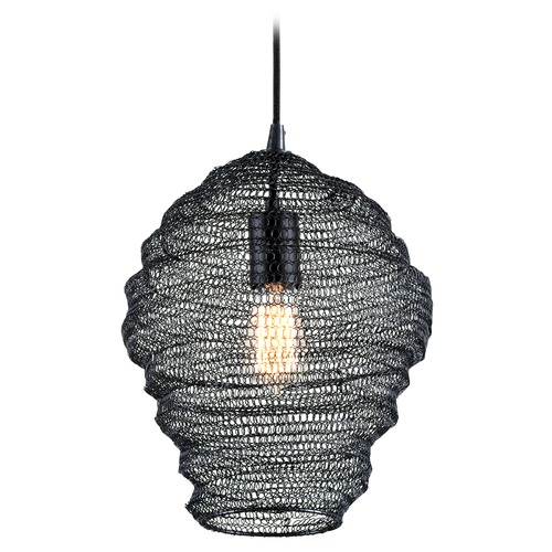 Wabi Sabi Black Pendant by Troy Lighting