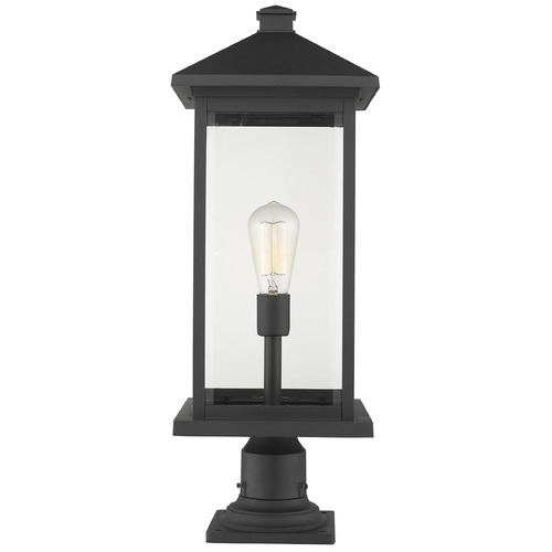 Z-Lite Portland Black Post Light by Z-Lite 531PHBXLR-533PM-BK