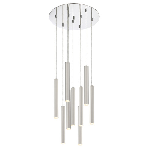 Z-Lite Forest Chrome LED Multi-Light Pendant by Z-Lite 917MP12-BN-LED-9RCH