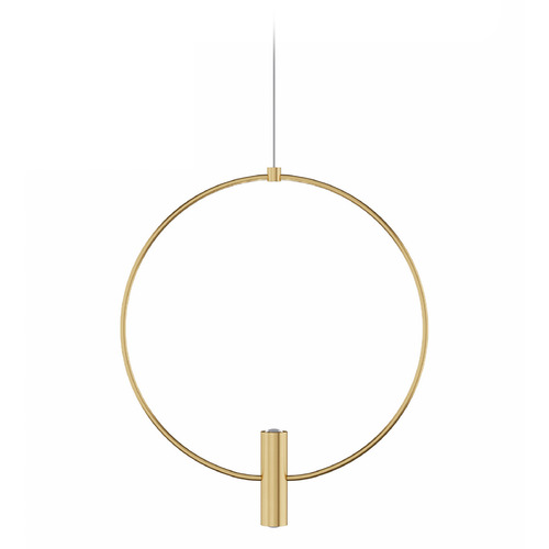 Visual Comfort Modern Collection Layla Natural Brass LED Pendant Light