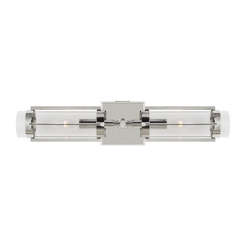 Visual Comfort Studio Collection Lauren Ralph Lauren 20-Inch Flynn Polished Nickel Linear Sconce Shade by Visual Comfort Studio LV1002PN