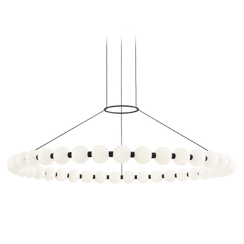Sean Lavin Orbet 42-Inch LED Chandelier in Black by Visual Comfort Modern