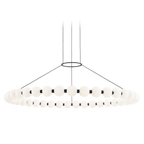 Visual Comfort Modern Collection Sean Lavin Orbet 42-Inch LED Chandelier in Black by Visual Comfort Modern 700OBT42B-LED927