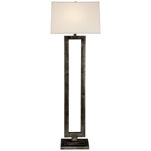 Visual Comfort Signature Collection Suzanne Kasler Modern Open Floor Lamp in Aged Iron by Visual Comfort Signature SK1008AIL