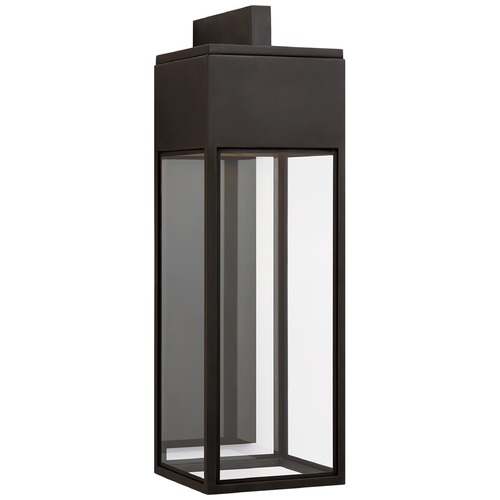 Visual Comfort Signature Collection Chapman & Myers Irvine Large Wall Lantern in Bronze by Visual Comfort Signature CHO2442BZCG